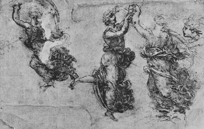 Studi di ninfe danzanti da Leonardo da Vinci