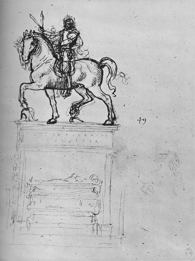 Studio per un monumento equestre, c1480 da Leonardo da Vinci