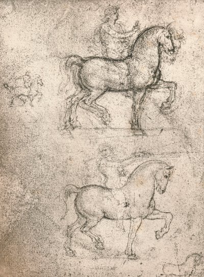 Studio per il Monumento Sforza, c1482-c1499 da Leonardo da Vinci