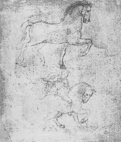 Studio per il Monumento Sforza, c1482-c1499 1883 da Leonardo da Vinci