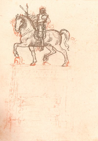 Studio per il Monumento Sforza, c1482-c1499 1883 da Leonardo da Vinci