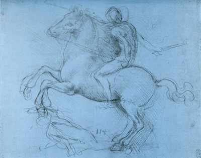 Studio per il Monumento Sforza da Leonardo da Vinci