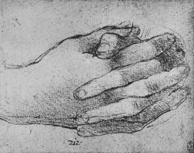 Studio di Mani Giunte, c. 1480 da Leonardo da Vinci