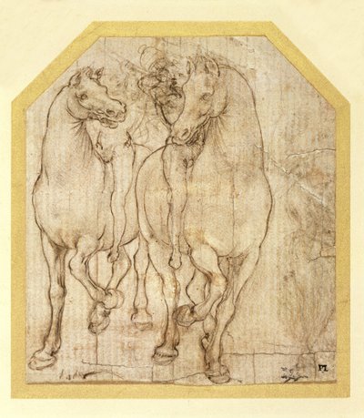 Studio di cavalli e cavalieri da Leonardo da Vinci
