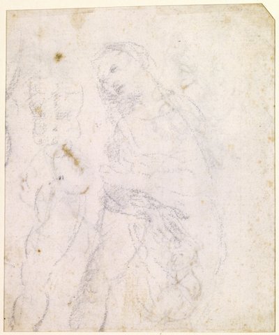 Study of a Madonna [verso] da Leonardo da Vinci