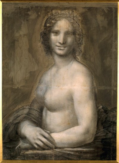 Studio di nudo femminile probabilmente la Monna Lisa da Leonardo da Vinci