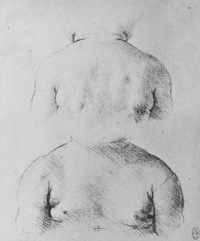 Il busto di un bambino, viste frontale e posteriore, c1480 1945 da Leonardo da Vinci