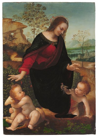 La Madonna col Bambino e il piccolo San Giovanni Battista da Leonardo da Vinci
