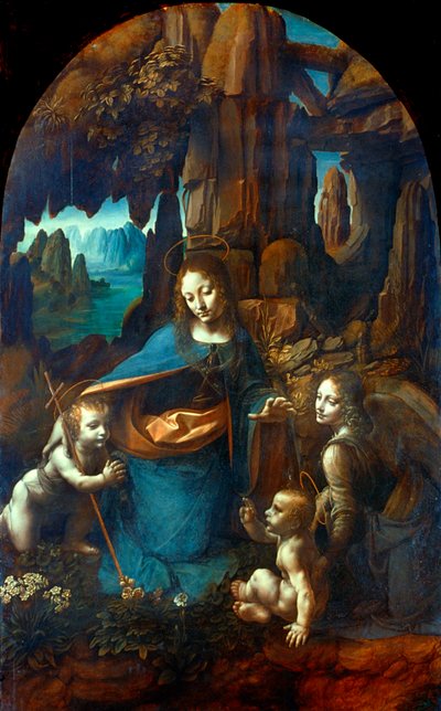 La Vergine delle Rocce, 1491-1519 da Leonardo da Vinci