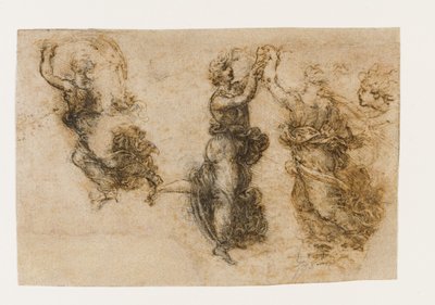 Tre figure femminili danzanti, 1517-1518 da Leonardo da Vinci