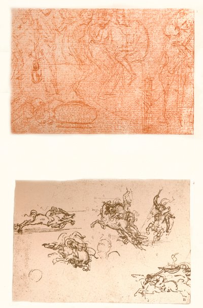 Due disegni, c1472-c1519 1883 da Leonardo da Vinci