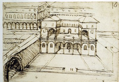 Urbanistica: piano architettonico (16) di Leonardo da Vinci da Leonardo da Vinci