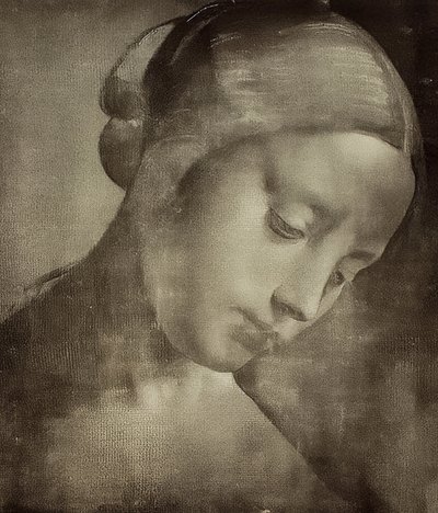 Testa femminile da Leonardo da Vinci