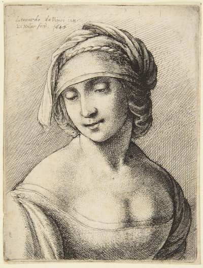 Donna con uno snood da Leonardo da Vinci