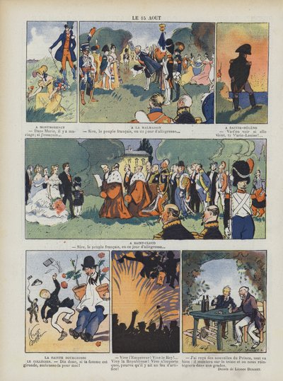 15 agosto. Illustrazione per Le Rire da Leonce Burret