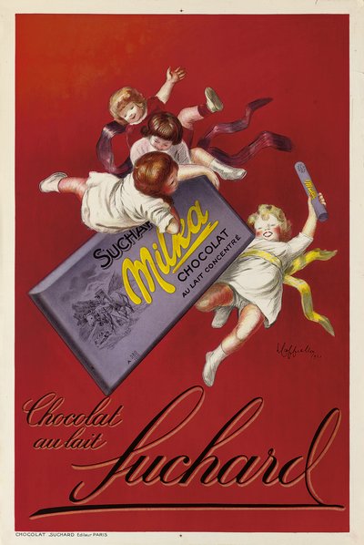 Poster pubblicitario per i cioccolatini Milka di Suchard, 1925 da Leonetto Cappiello