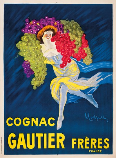 Un poster pubblicitario per il cognac Gautier Freres, 1907 da Leonetto Cappiello