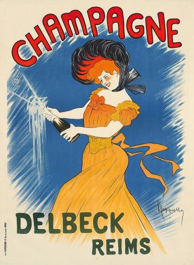Champagne Delbeck (ca. 1902) da Leonetto Cappiello