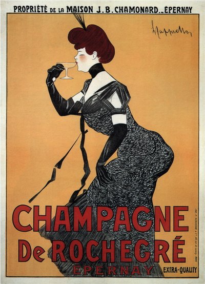 Champagne de Rochegre da Leonetto Cappiello