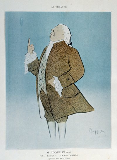 Comico Constant Poppy Groin (1841-1909) nel ruolo di Saint Phar in 