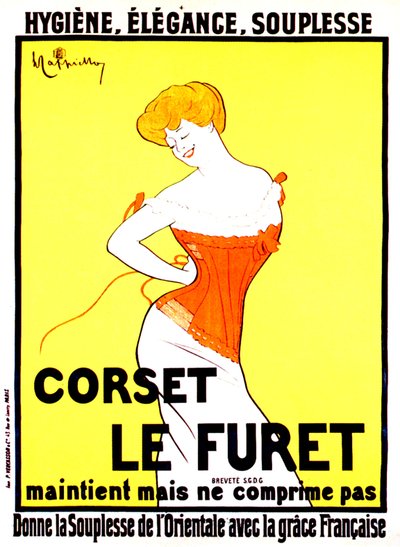 Pubblicità di corsetti di Leonetto Cappiello intorno al 1901 da Leonetto Cappiello