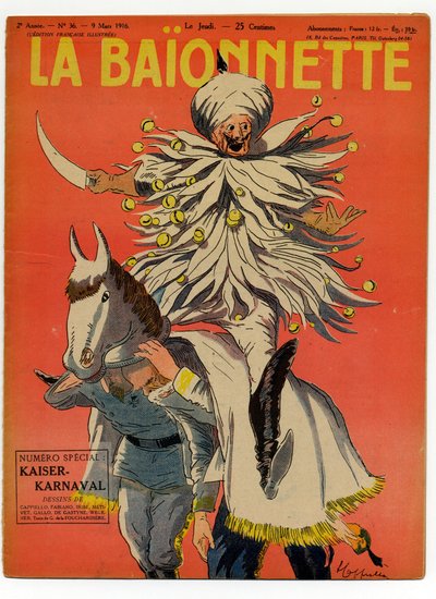 Copertina di "La Baionnette", Satirico a Colori da Leonetto Cappiello
