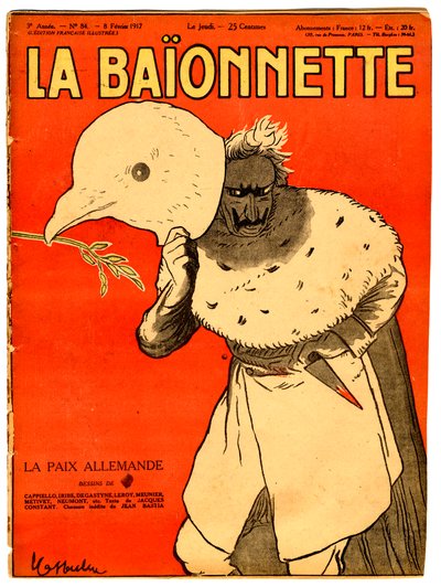 Copertina di La Baionnette, Satirico a Colori da Leonetto Cappiello