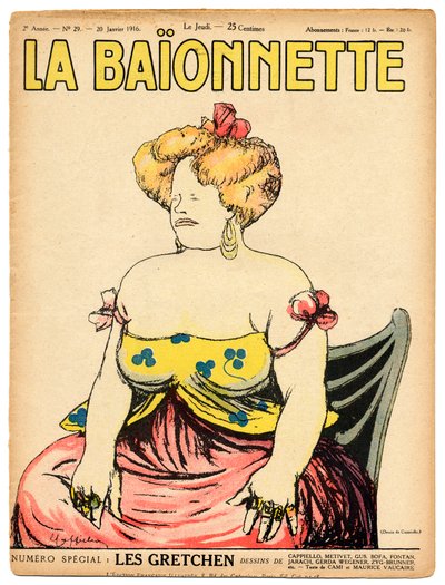 Copertina di La Baionnette, Satirico a Colori da Leonetto Cappiello