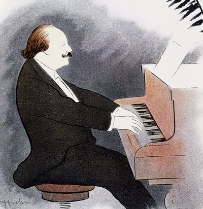 Jules Massenet al pianoforte da Leonetto Cappiello