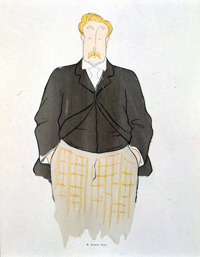 Ritratto di Alphonse Allais di Leonetto Cappiello (1875-1942) intorno al 1900 da Leonetto Cappiello