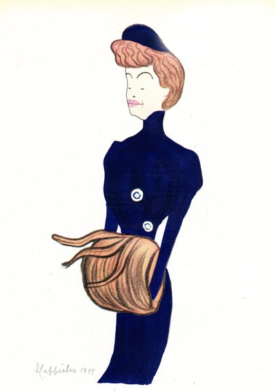 Ritratto della comica Gabrielle Reyu detta Rejane (1856-1920) Caricatura di Leonetto Cappiello (1875-1942) 1903 da Leonetto Cappiello