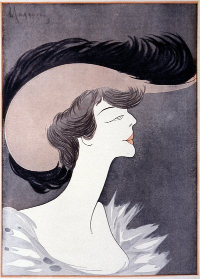 Ritratto di Mrs. Longworth (Alice Roosevelt Longworth) (1884 - 1980), figlia di Theodore Roosevelt. Caricatura di Leonetto Cappiello. da Leonetto Cappiello