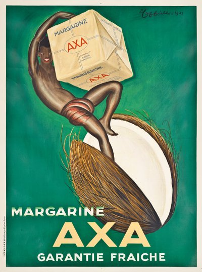 Poster pubblicitario per margarina Axa, 1931 da Leonetto Cappiello