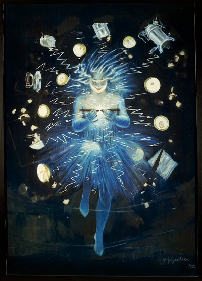 Bozzetto di pubblicità per dispositivo elettrico, di Leonetto Cappiello da Leonetto Cappiello