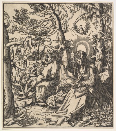 Santa Itta di Toggenburg, dai Santi Asburgo, 1516-18 da Leonhard Beck