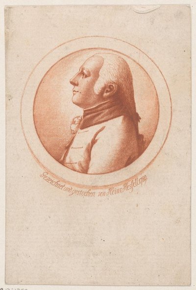 Ritratto di un uomo sconosciuto da Leonhard Heinrich Hessell