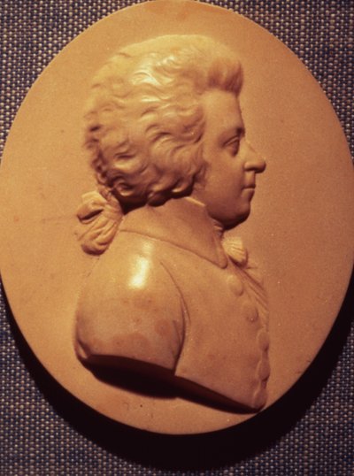 Medaglione ritratto di Wolfgang Amadeus Mozart da Leonhard Posch