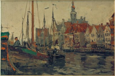 Peschereccio nel porto di Emden da Leonhard Sandrock