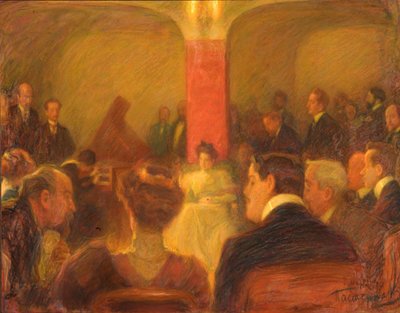 Concerto di Wanda Landowska, 1907 da Leonid Osipovic Pasternak