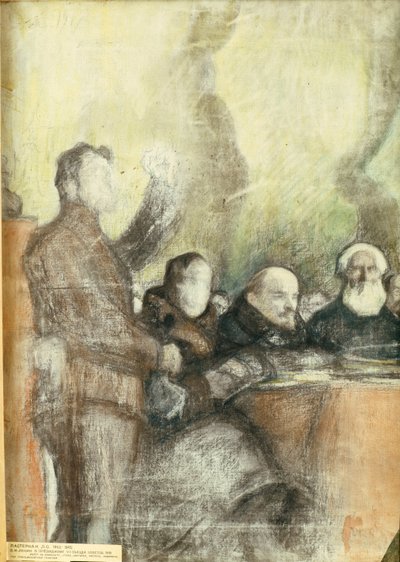Lenin al Settimo Congresso Panrusso dei Soviet nel dicembre 1919, 1919 da Leonid Osipovic Pasternak