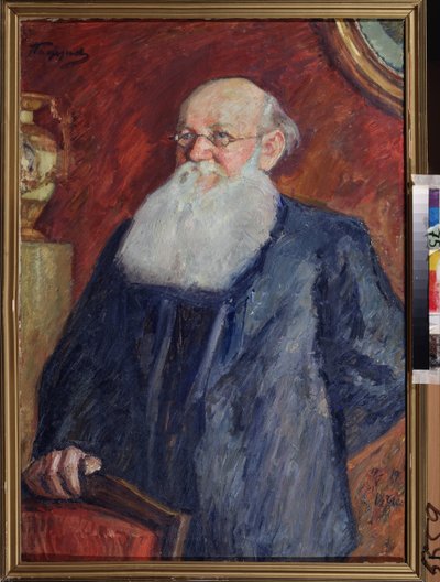 Ritratto del rivoluzionario conte Pierre Alekseievitch Kropotkine (1842-1921) da Leonid Osipovic Pasternak