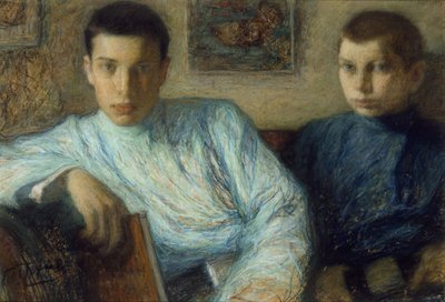 Ritratto di Boris e Alexander Pasternak, 1905 da Leonid Osipovic Pasternak