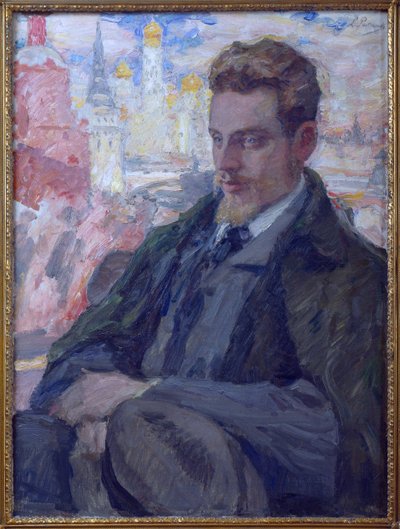 Ritratto del poeta Rainer Maria Rilke (1875-1926), di Leonid Osipovich Pasternak (1862-1945) da Leonid Osipovic Pasternak