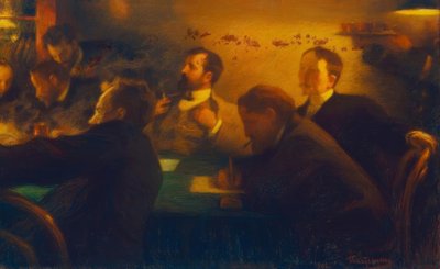 Riunione dei professori della Scuola di pittura di Mosca da Leonid Osipovic Pasternak