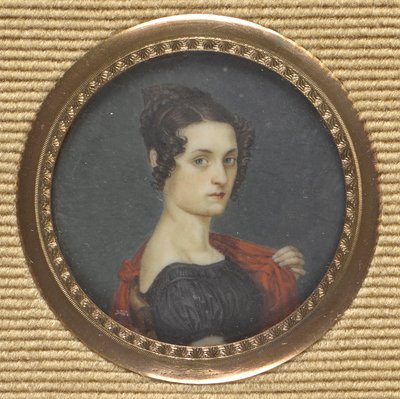 Ritratto di una dama in abito scuro da Leopold Blonder