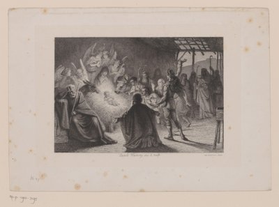 Adorazione dei pastori da Leopold Flameng