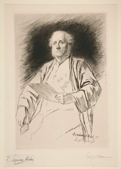 Ritratto di Seymour Haden da Leopold Flameng