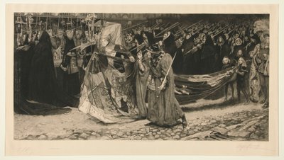Riccardo Duca di Gloucester e la Signora Anne da Leopold Flameng