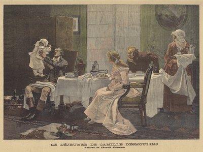 Il pranzo di Camille Desmoulins da Leopold Flameng
