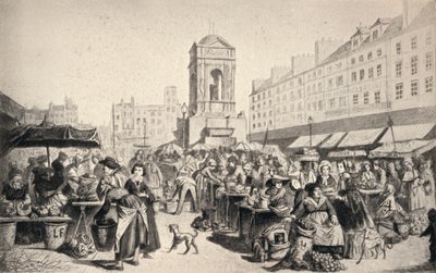Il Marché des Innocents, 1915 da Leopold Flameng